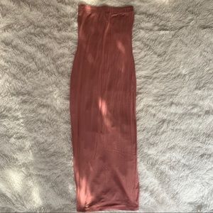 Strapless Pink Body Con Dress